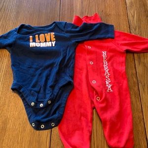 Two pair of onesies size 3 to 6 months
